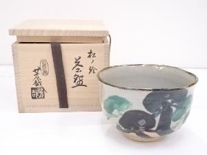 京焼　藤谷芳哉造　松ノ絵茶碗